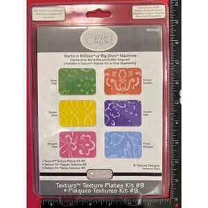 Sizzix Texturz Texture Plates Kit #9 for Embossing & Texturing 655423
